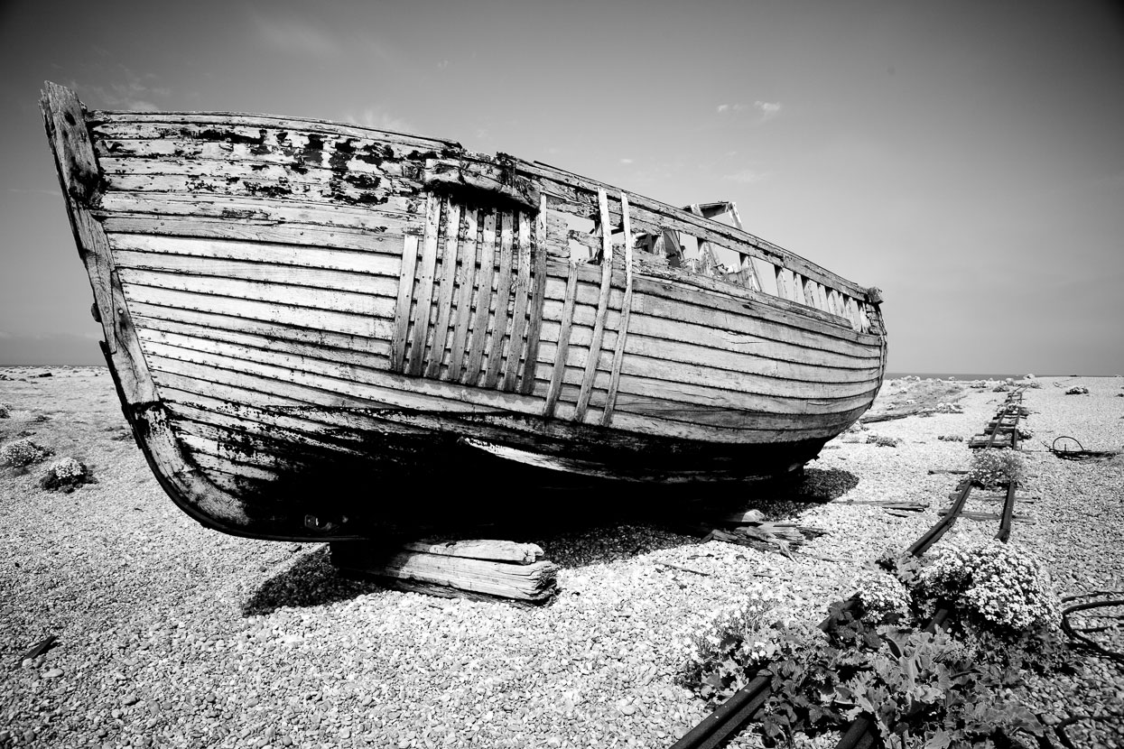 Abandoned Fishing Boat, Dungeness, Kent, UK