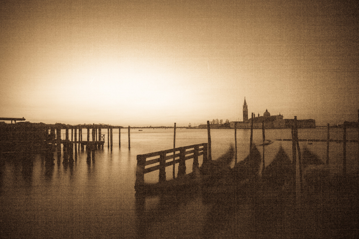 San Giorgio Maggiore and Gondolas, Venice