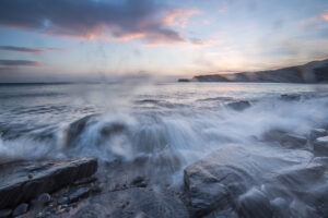Sunset, Kimmeridge Bay, Jurassic Coast, Dorset, UK