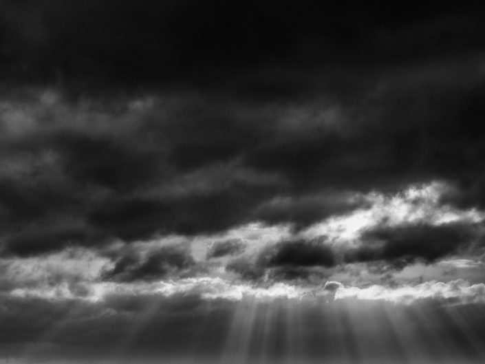 Clouds Parting Over Holy Island, Northumberland