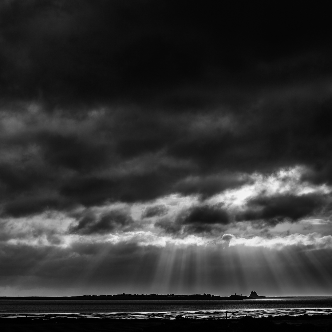 Clouds Parting Over Holy Island, Northumberland
