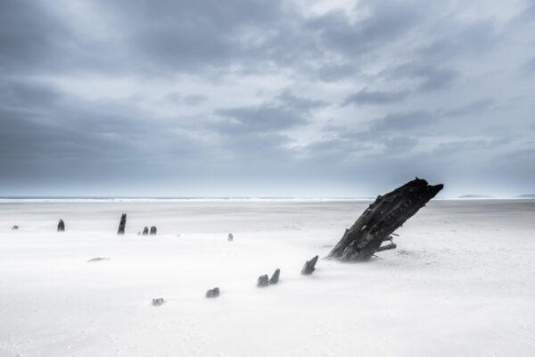 The Remains Of The Helvetia, Rhossili Beach, Gower Peninsula