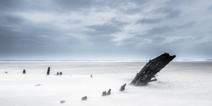The Remains Of The Helvetia, Rhossili Beach, Gower Peninsula