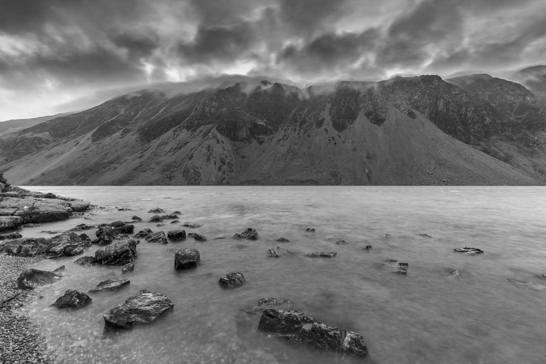 Mist Rolling Over The Screes At Sunrise, Wast Water, Lake District, UK